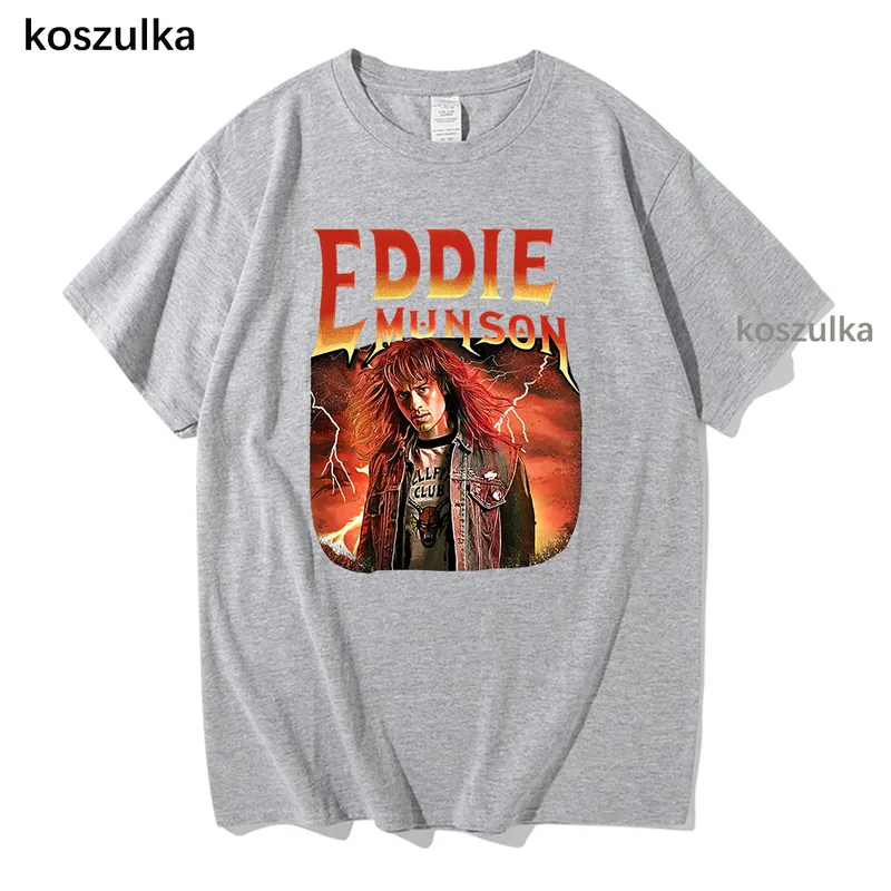 Stranger Things 4 Eddie Munson T CHISHS COLTER Tshirt Women Tshirts Men Sweinshirt Vintage Summer Camiseta Harajuku Tops 220706
