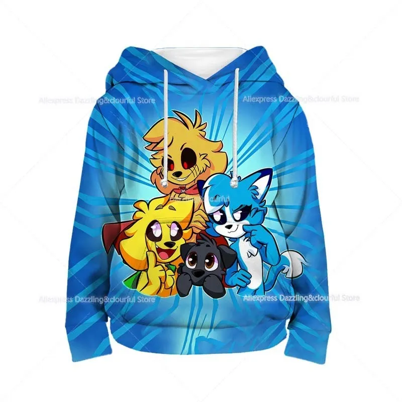 Hoodies sweatshirts kinderen anime mikecrack 3D print kinderen cartoon swe 220823