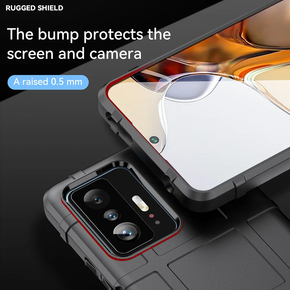 Rugged Silicone Protector Shockproof Cases For Mi 10 Note 10 5g Poco F3 M3 Pro Note 9t Mi 11t Pro Max 5g Rear Cover Deep Coke