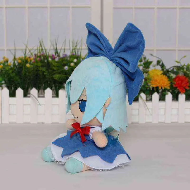 20 cm anime touhou projekt cosplay tecknad cirno plysch leksak kawaii mjuk fylld docka högkvalitativ barn gåva y220509