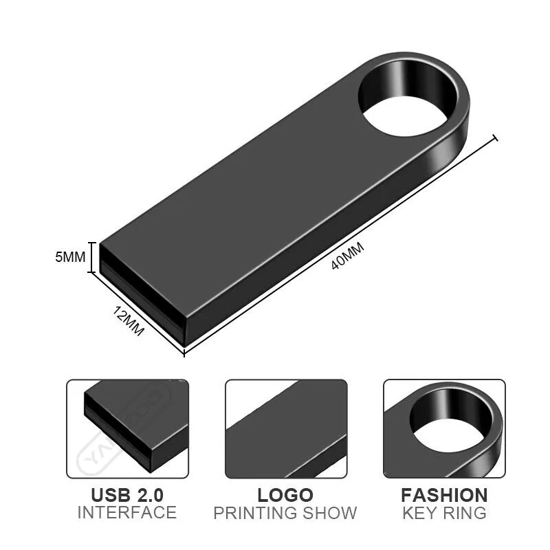 고속 USB 플래시 드라이브 금속 펜 드라이브 16GB 32GB 64GB 128GB 256GB 펜드리브 방수 USB 스틱 2.0 메모리 스틱