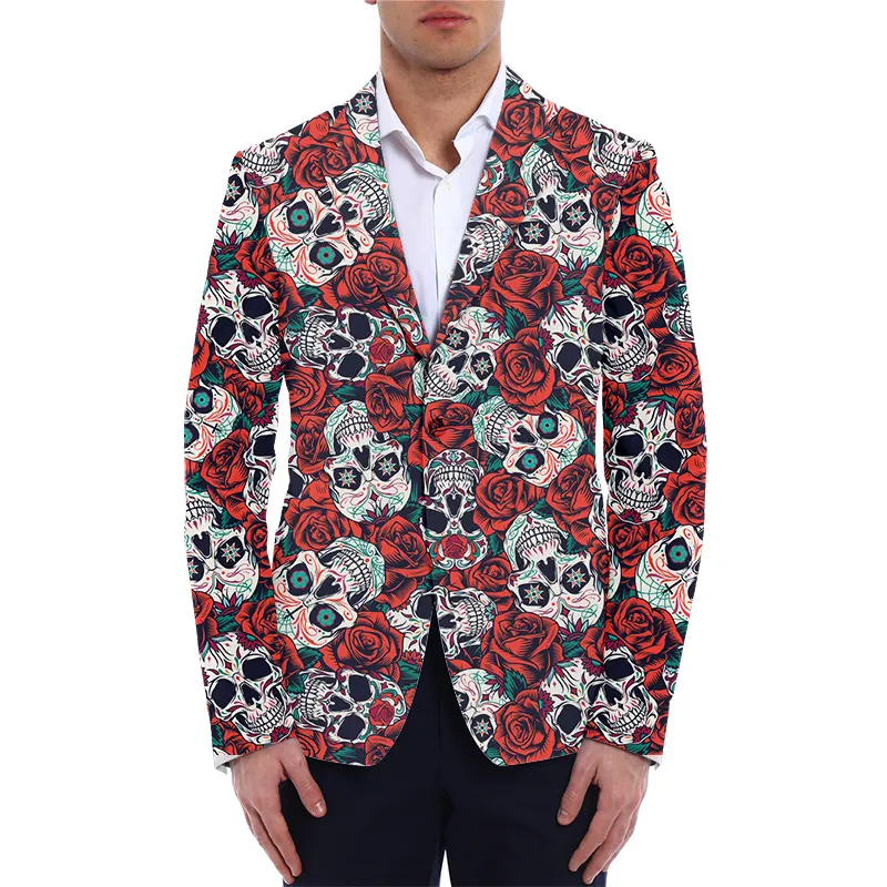 Blazer da uomo personalizzati Abito moda fai da te Il tuo cappotto di design Giacca casual slim fit Giacca con stampa 3D Uomo Drop Wholesale 220704