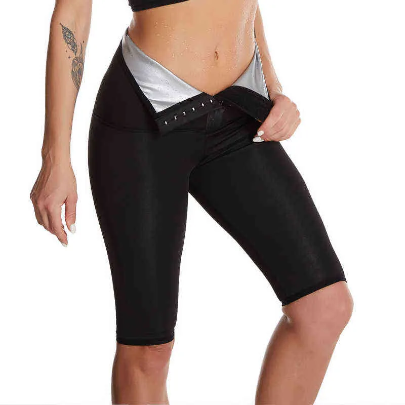 Body Shaper Pants Bastu Shapers Hot Sweat Bastu Effect Slimming Pants Shapewear Workout Gym Lings Fitness High midje Pants L220802