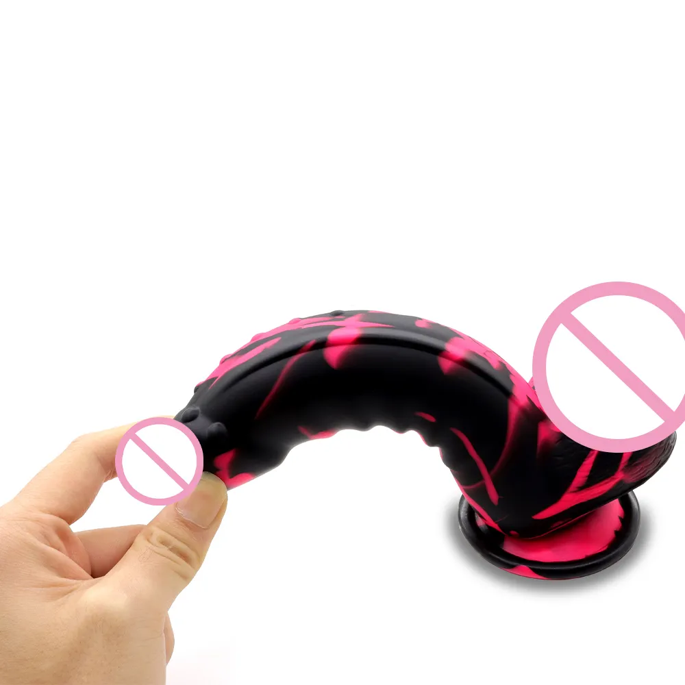 Realistic Silicone Dildo No Vibrator Masturbation sexy Toy For Men Women Masturbator Dick With Powerful Suction Cup Adult Toys