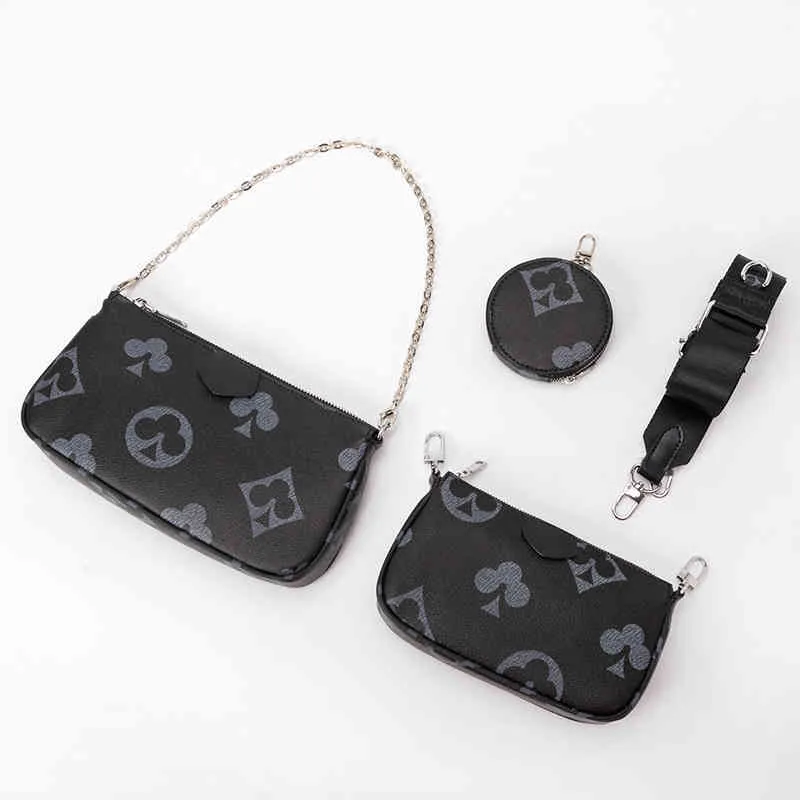 Nouveau sac pour femme imprimé trois en un mahjong large bandoulière sling Shoulder Messenger Bag carte à jouer motif enfant et mère