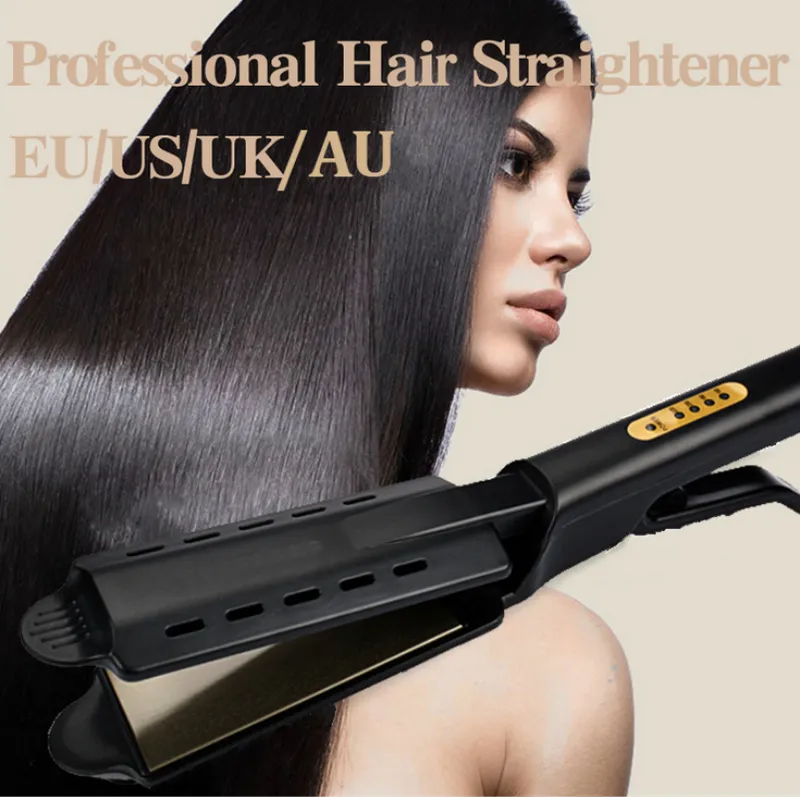 Lnkerco Hair Straightener 4 개의 기어 온도 조정 세라믹 Tourmaline 이온 이온 평평한 헤어 여성을위한 미용 도구 220623