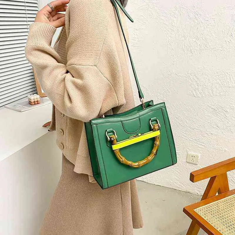 Bolsa nova bolsa de estrela de bambu portátil mensageiro versátil saco de bolsa de alto senso