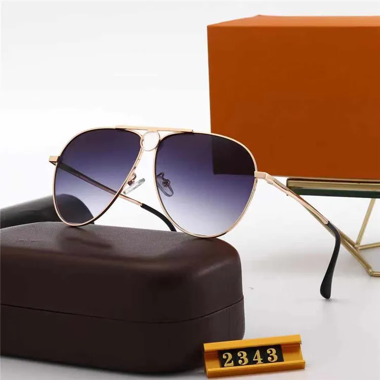 Дизайнерские солнцезащитные очки Полнолочные овальные топ -авиаторные солнцезащитные очки мужские роскошные очки лето на открытом воздухе UV400 High Qua221s