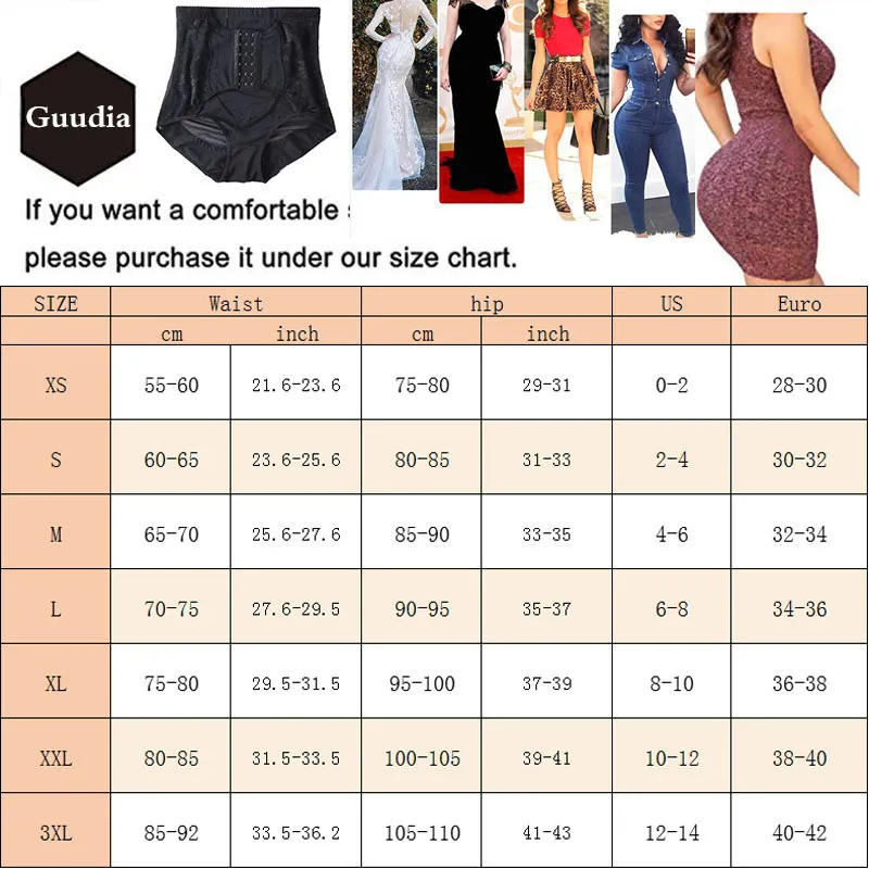 GUUDIA ventre contrôle culottes Shapewear pour femmes taille Cincher plus mince taille haute corps Shaper culotte ceinture taille formateur 220513