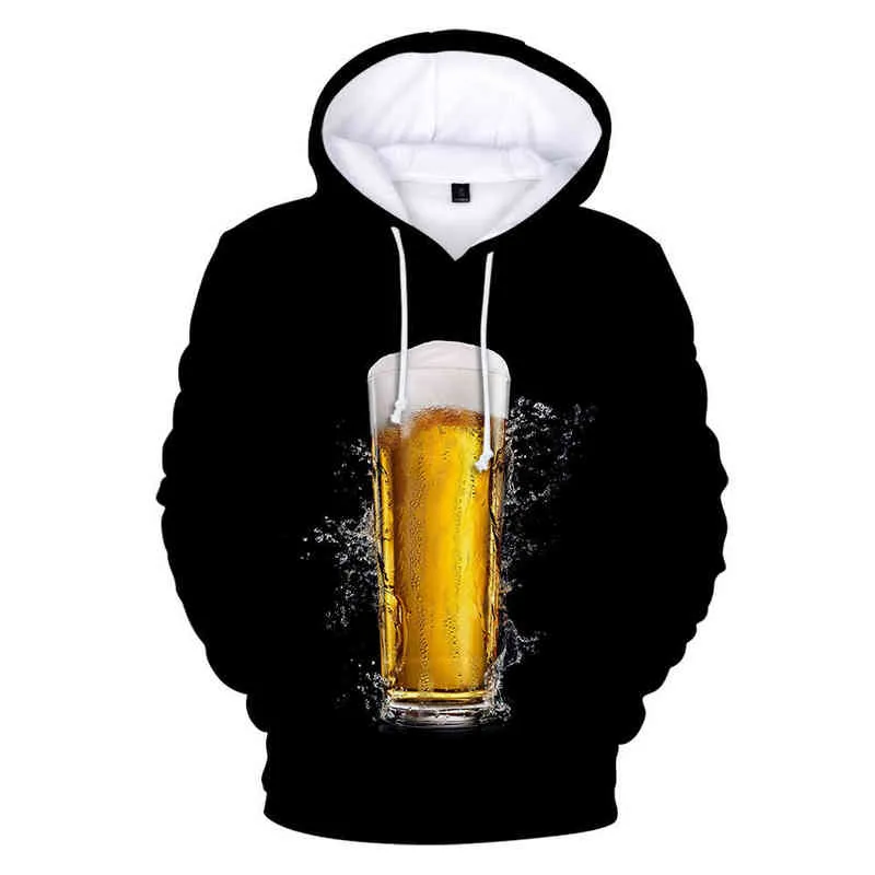 Beer Day 3D sweat à capuche impression vêtements de style décontracté vêtements 3D décontractés pour hommes et femmes auto-culture meilleure vente comfo L220704
