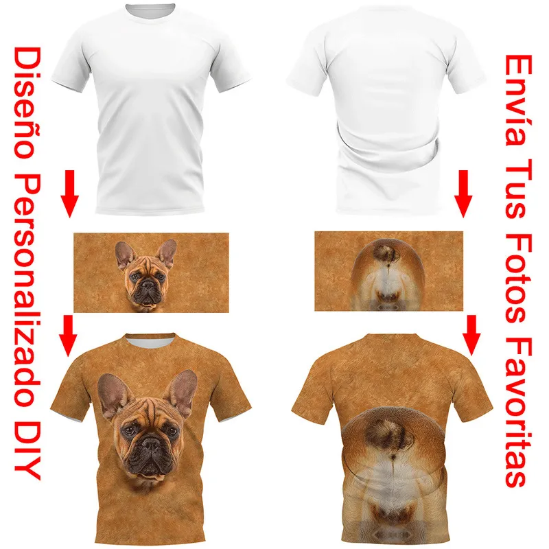 Aceitamos Dear Customer Design Anime P O Padrão Diy Camiseta Homens Mulheres 3D Prind Streetwear camise