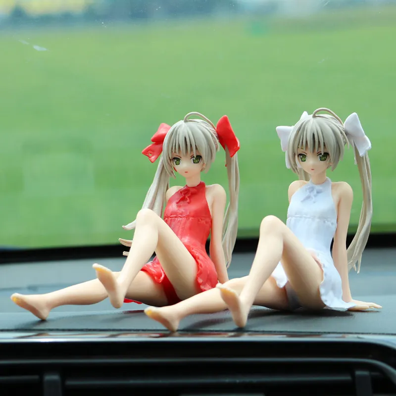 Kasugano Sora adornos de coche Yosuga sin figura de acción Anime host computadora chasis decoración juguetes 220809