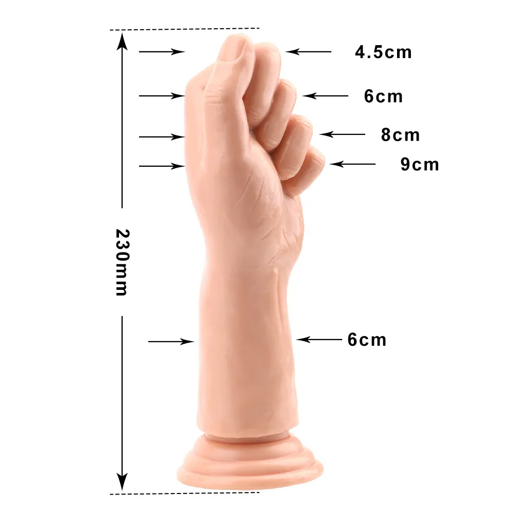 Ikoky Large Penis Fist Buttプラグエロティックシリコーン吸引ビッグハンドアナルぬいぐるみ巨大なディルドマスターベートセクシーなおもちゃGスポット