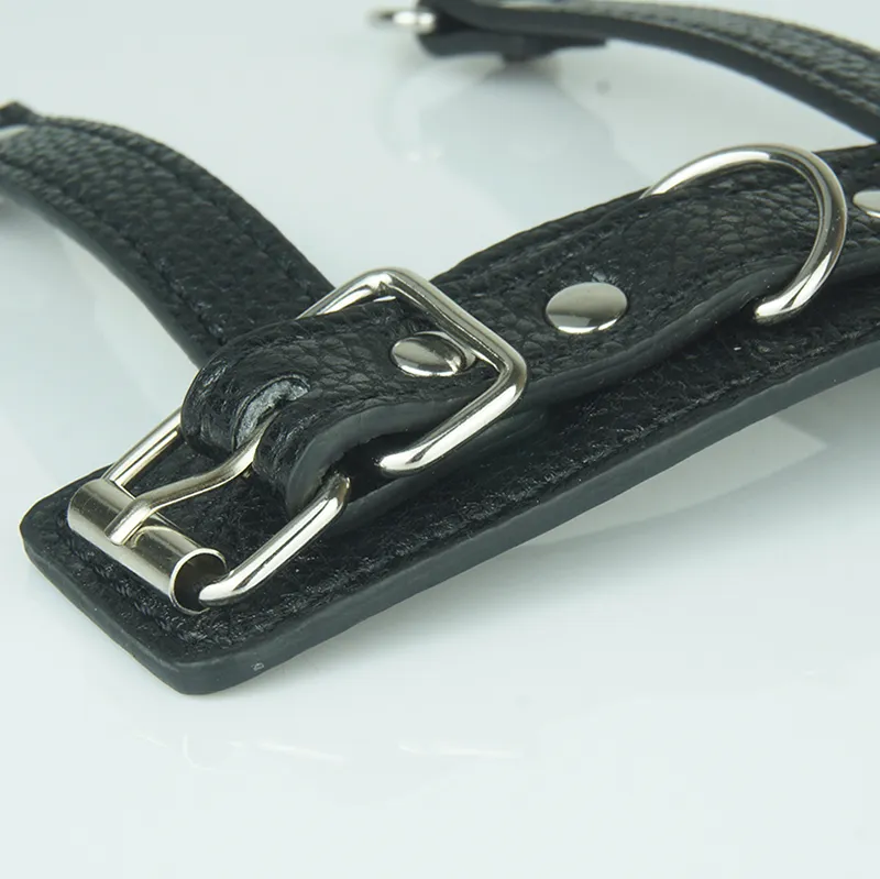 Anneau pénien en cuir BDSM, boule de tourment CBT, civière, rehausseur d'érection masculine, masturbateur, équipement de bondage, jouet sexy pour hommes 9673674