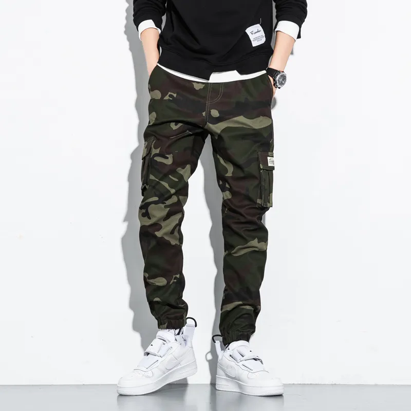 Mannen Camouflage Jogger Cargo Broek Buiten Tactische Militaire Pant Casual Streetwear Pockets Katoenen Broek Big Size 8XL 220330