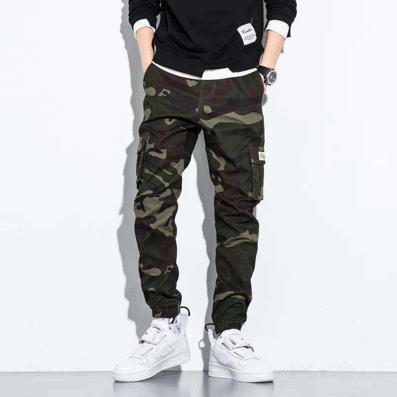 Men Camouflage Jogger Cargo Pants Outdoor Tactical Military Pant Casual Streetwear Pockets Cotton Trouser Big Size 8XL 220330