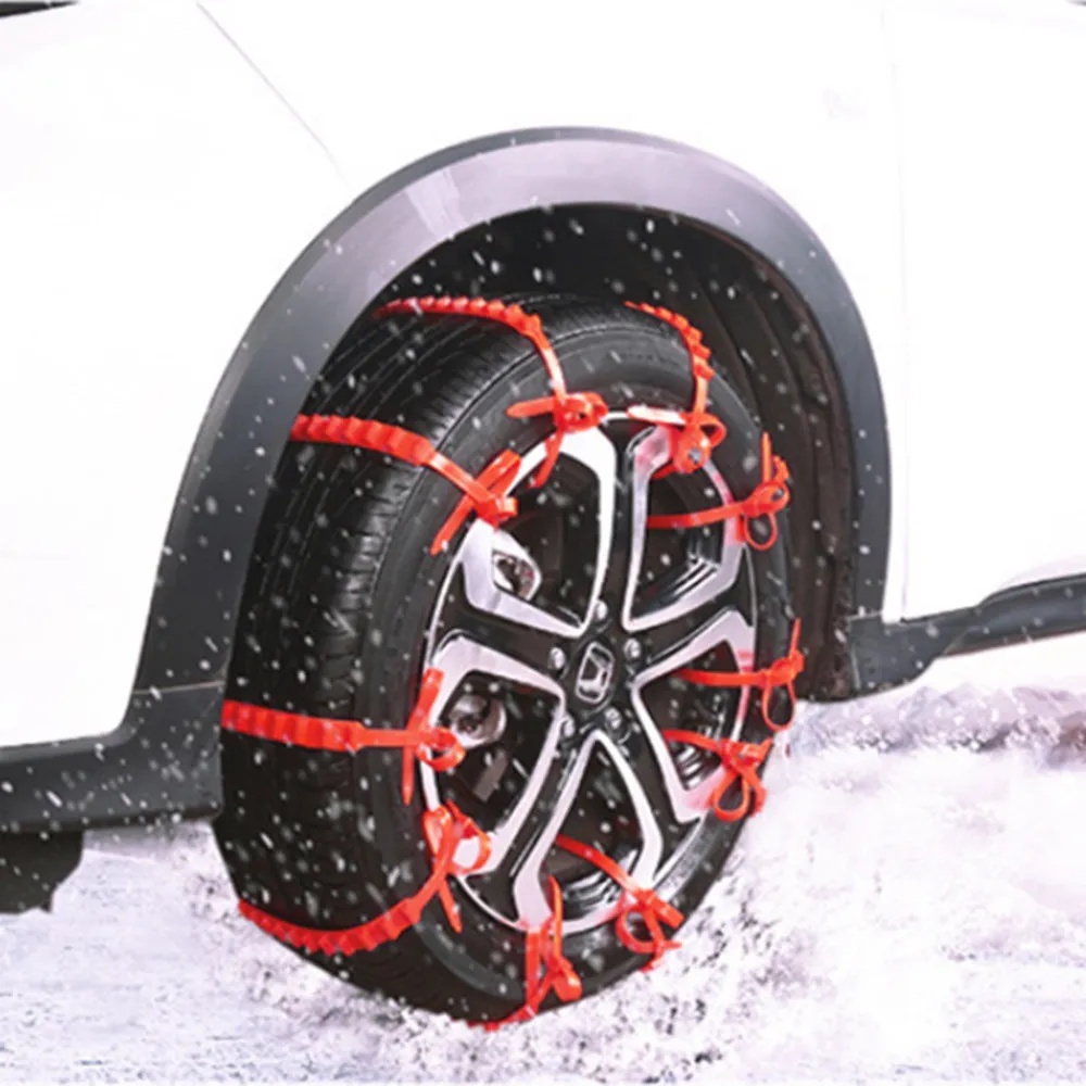 1/3/자동차 타이어 스노우 체인 자동차 SUV 범용 비상 체인 휴대용 타이어 휠 눈 겨울 체인 자동차 안전 액세서리