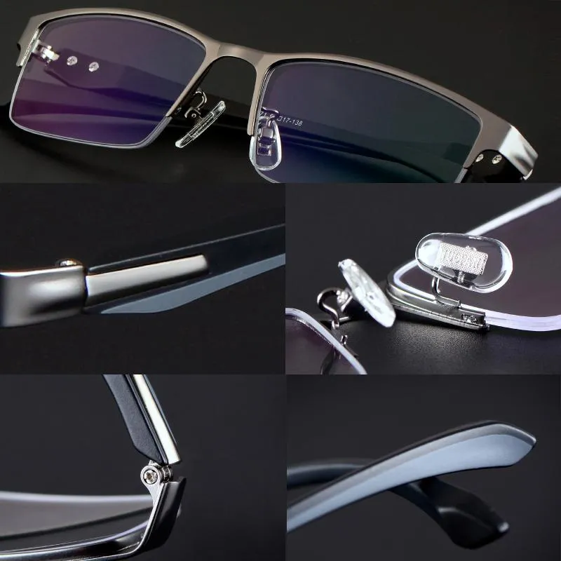 النظارات الشمسية نظارة TR90 Titanium Computer Glasses مضاد للضوء الأزرق مرشح يقلل من سلالة العين الرقمية واضحة الإطار العادي F305R