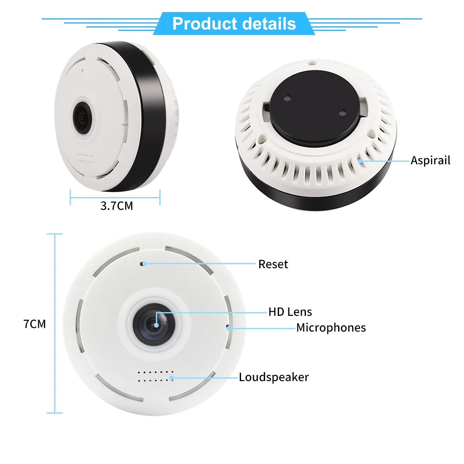 360 Panoramische WIFI Camera V380 Pro Twee Manieren AUDIO Smart Home Beveiliging Bescherming MINI Surveillance Draadloze Camera 'S