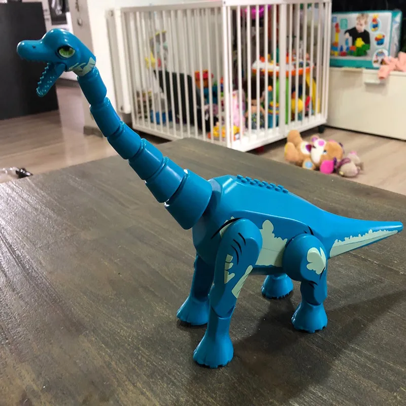 Jurassic dinossaurs Toys mundial Tyrannosaurus rex Pterossaur Velociraptor Assemble Bloco de construção Grente para meninos crianças 220504
