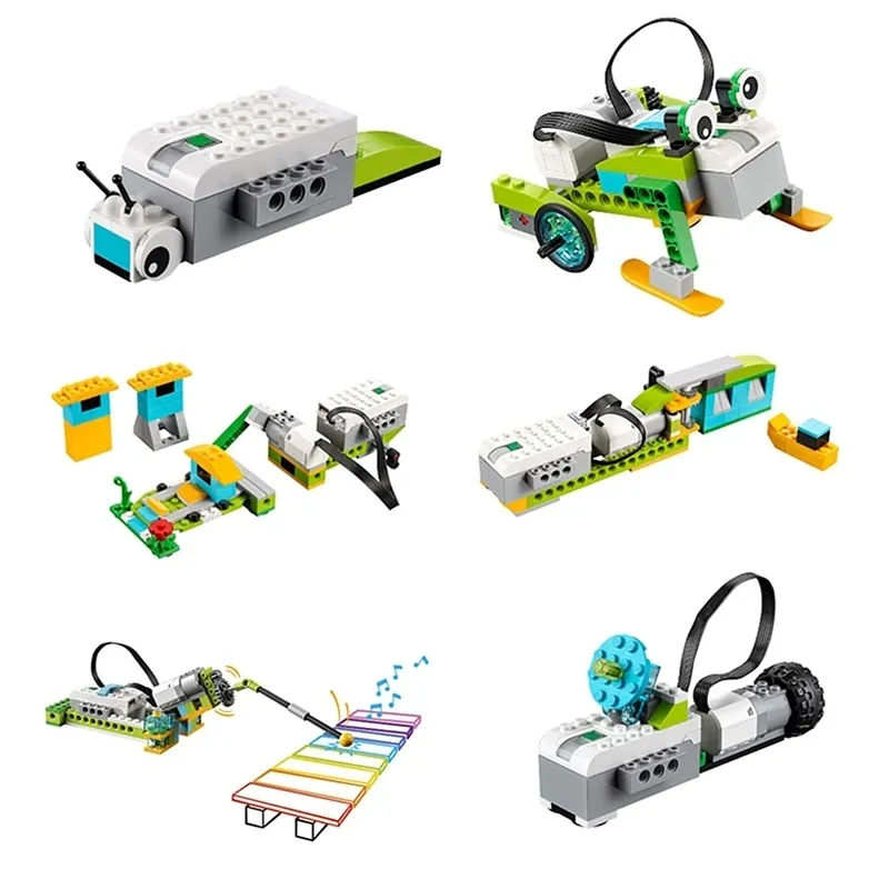 Высокотехнологичные детали Wedo 2 0 Robotics Construction Set Строительные блоки, совместимые с Wedo 2 0 Образовательные DIY Toys 220715