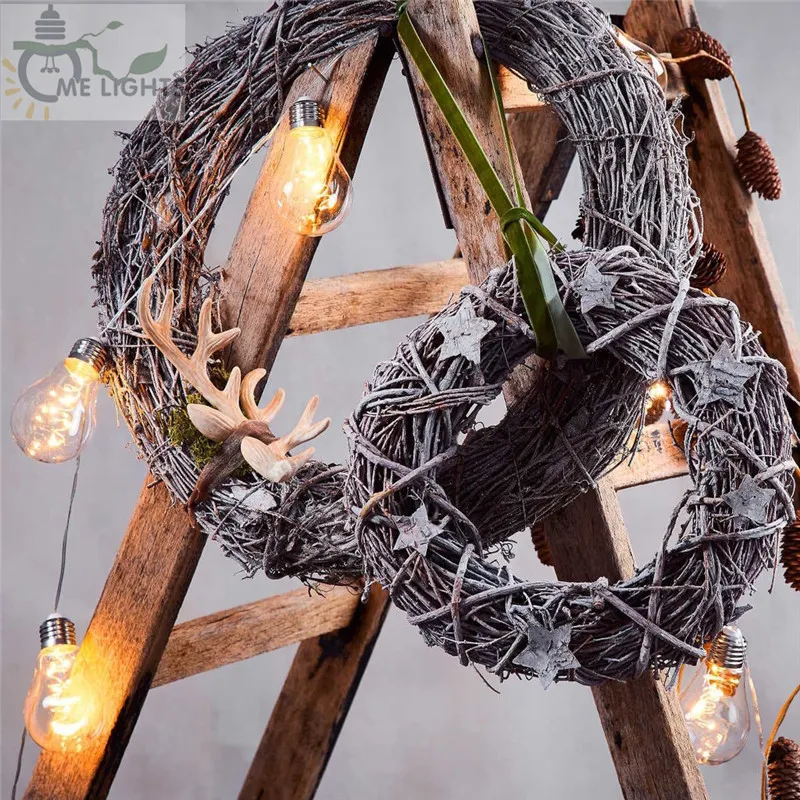 7M 20 Vintage Bulbs LED Garland String Fairy Lights Festoon for Christmas Events Garden Party Xmas Wedding Holiday Decoration 220408