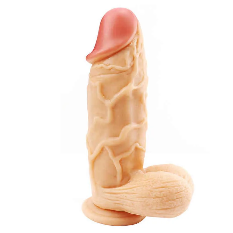 Nxy dildos anal leksaker storebror björn 26cm lång stor tjock konstgjord penis kristall imitation vuxna roliga produkter kvinnliga falska 0324