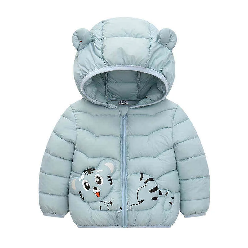 Lzh 2022 Autunno Inverno Neonate Giù Giacca Trapuntata I Ragazzi Del Fumetto Con Cappuccio Parka Caldo Bambini Costume di Halloween 1-6 Anni J220718