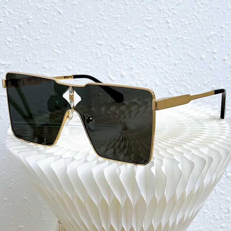 Mujeres Cyclone de gafas de sol de metal Z1700U Marco de metal de oro de oro y gafas de moda de diseñador de mujer Tamaño 58-16-140 With2992