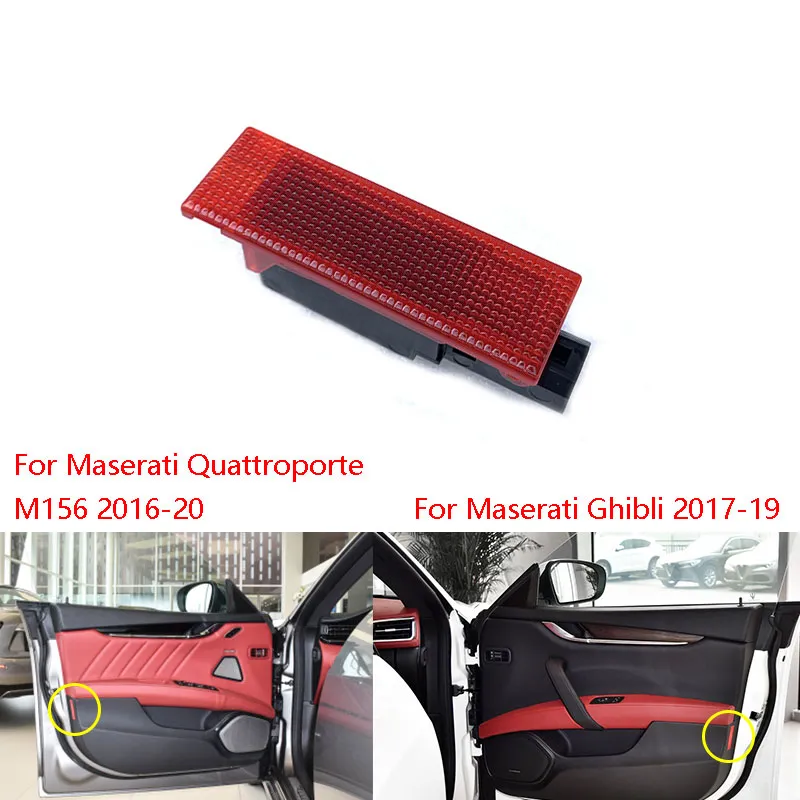 Dla Maserati Quattroporte M156 2016-20 Ghibli 2017-19 Przednie drzwi wewnętrzne Ostrzeżenie Ostrzeżenie Bezpieczeństwo