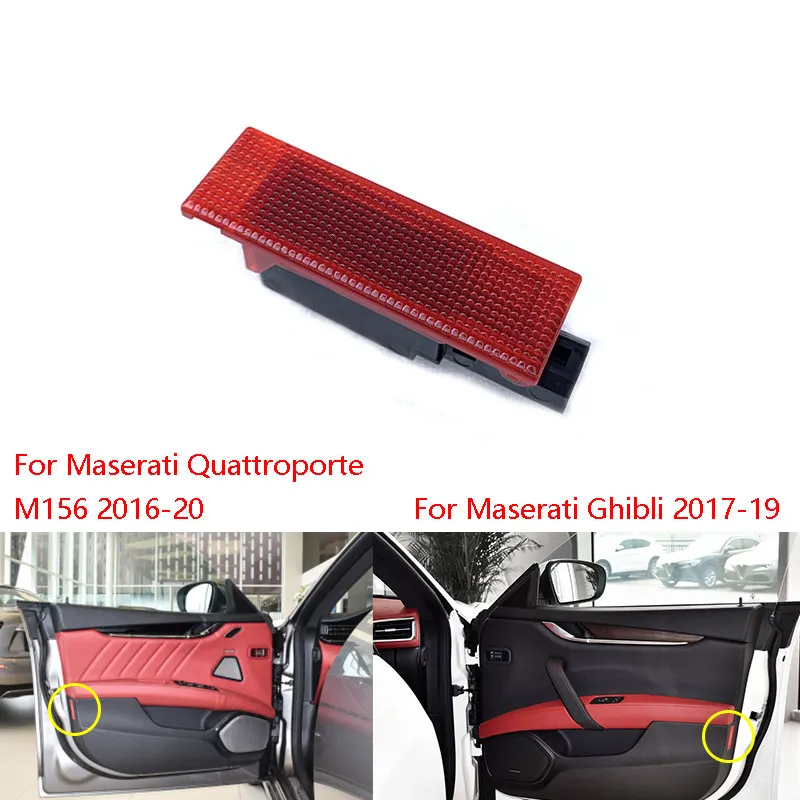 Maserati Quattroporte M156 2016-20 Ghibli 2017-19 Porta interna anteriore Avvertimento Luce di sicurezza Lampada di cortesia Luce