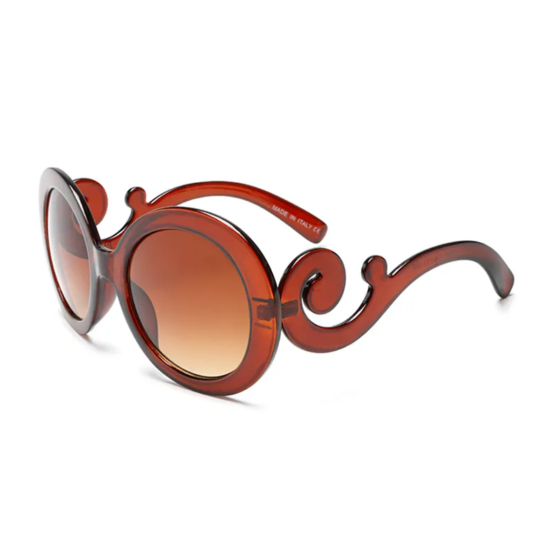 STRO CIRCE Symbole Okulary przeciwsłoneczne dla kobiet poniżej 20 imprezy Favors Fashion Gradient Purple Ramka okrągła kobiece okulary UV400 Manuf242b