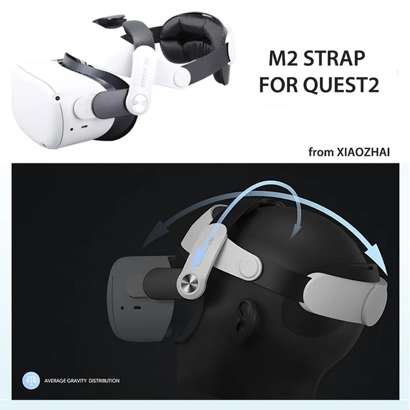 BOBOVR M2 حزام هالو قابل للتعديل لـ Oculus Quest 2 الجاذبية التشتت المريح C2 حقيبة حمل لملحقات 2 220509