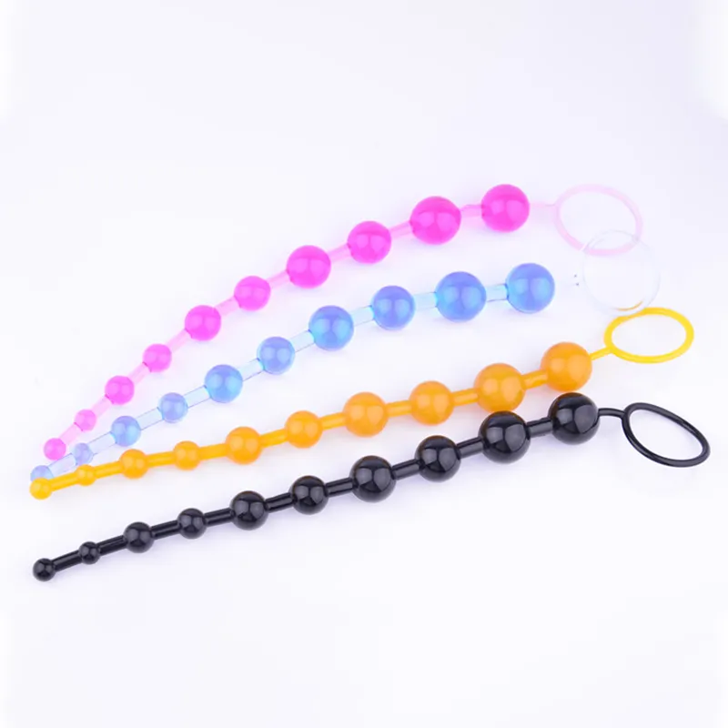Kolorowe miękkie silikonowe kulki analne tyłki seksowne zabawki dla dorosłych małe koraliki produkt dla początkujących produkty zabawki