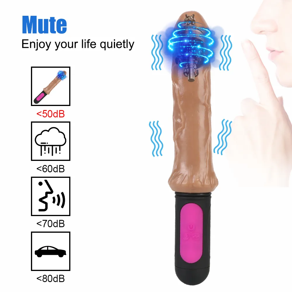 Isıtma Vibratörler Kadınlar için Seksi Oyuncak Yumuşak Büyük Penis 10 Hızlar Erotik Gerçekçi Dildos G-Spot Vajina Anüs Kadın Mastürbator