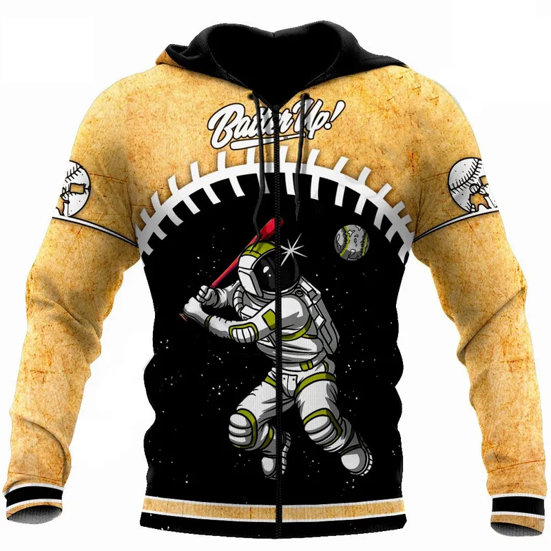 Dark Plstar 3D Baseball Impresso Nome personalizado Número de harajuku streetwear Pullover casual unissex moletom moletom zip 4 220704