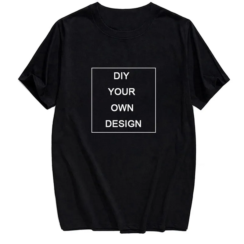CLOOCL Skicka din egen designmärke Bild Anpassad DIY -män Kvinnor Bomullsficka T Shirt Kort ärm Casual Tops Drop 220706