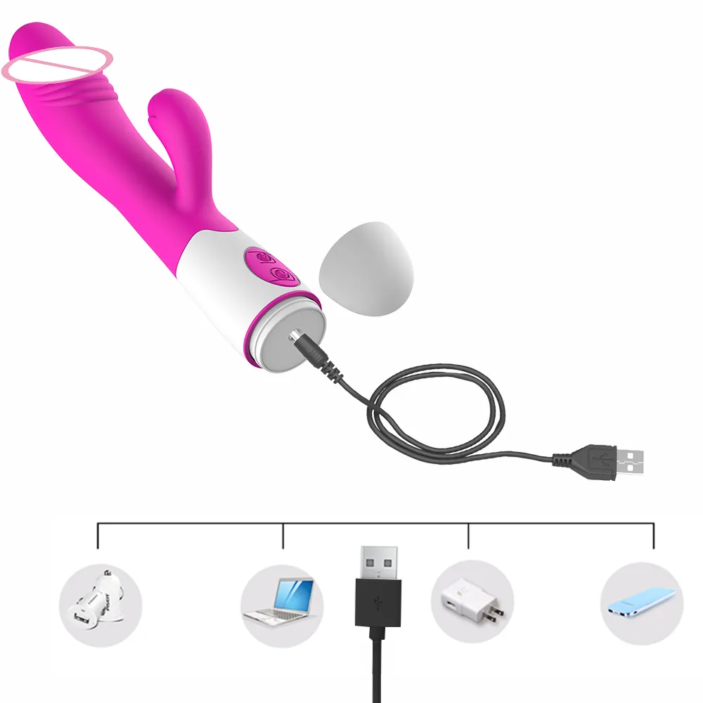 IKOKY Dildo Vibrator Vaginale Clitoris Stimulator sexy Speelgoed voor Vrouw Dual Trillingen Volwassen Producten G Spot Massager