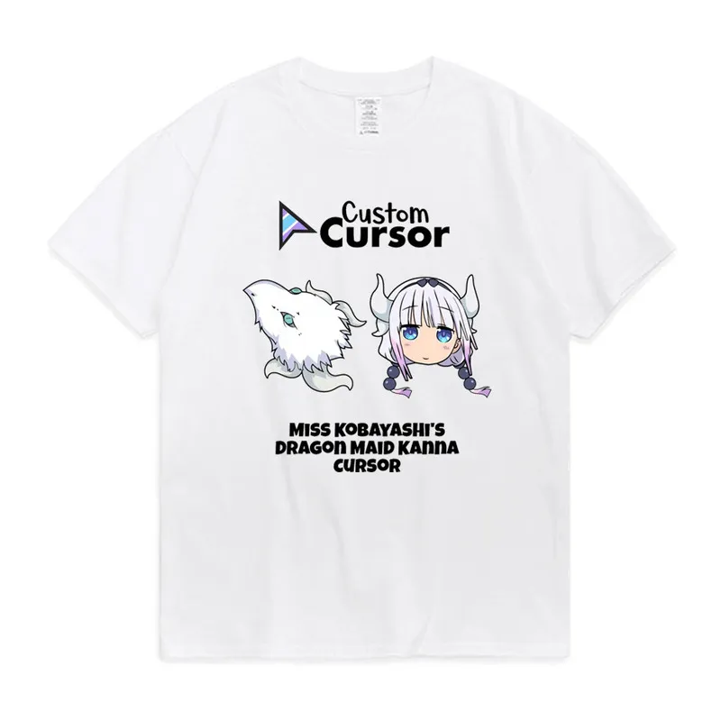 Men's T Shirt Miss Kobayashi Dragon Maid Anime Tshirt Men Women Funny Manga Kawaii Kamui Kanna Summer Trend Short Sleeve T-shirt 220708