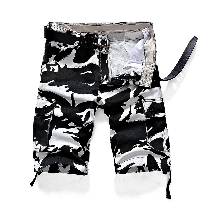 Camouflage camo Cargo Shorts Men Summer Casual katoen Multi Pocket Loose Army Militaire tactische Tactical Plus Size 44 220621