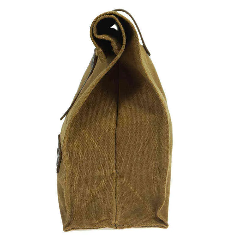 Lunhana de couro de lona encerada para camping ao ar livre camping backpack bolsa à prova d'água para trabalho ou bolsas de armazenamento de alimentos da escola Y220524