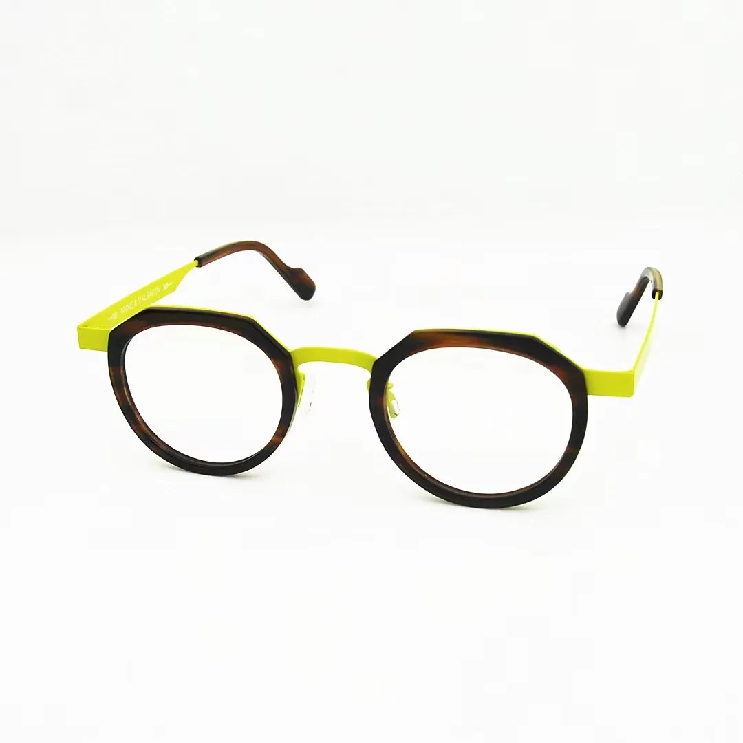 ANNE VALENTIN FOREVER Optische Brillen Voor Unisex Retro Stijl Anti-blauw Licht Lensplaat Ovaal Volledig Frame Met Box214W