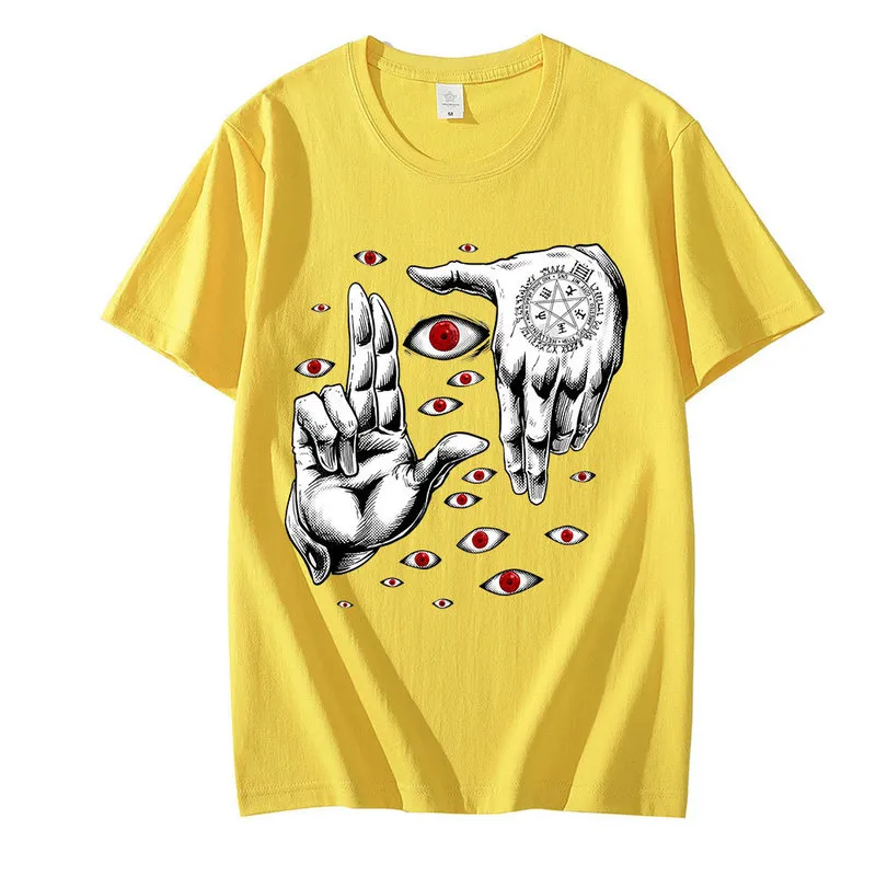 Anime Hellsing UltimateTshirts Hommes Vêtements Graphiques T-shirt Manga Alucard Eyes Harajuku Coton Tees Unisexe Été Tops Mâle 220610