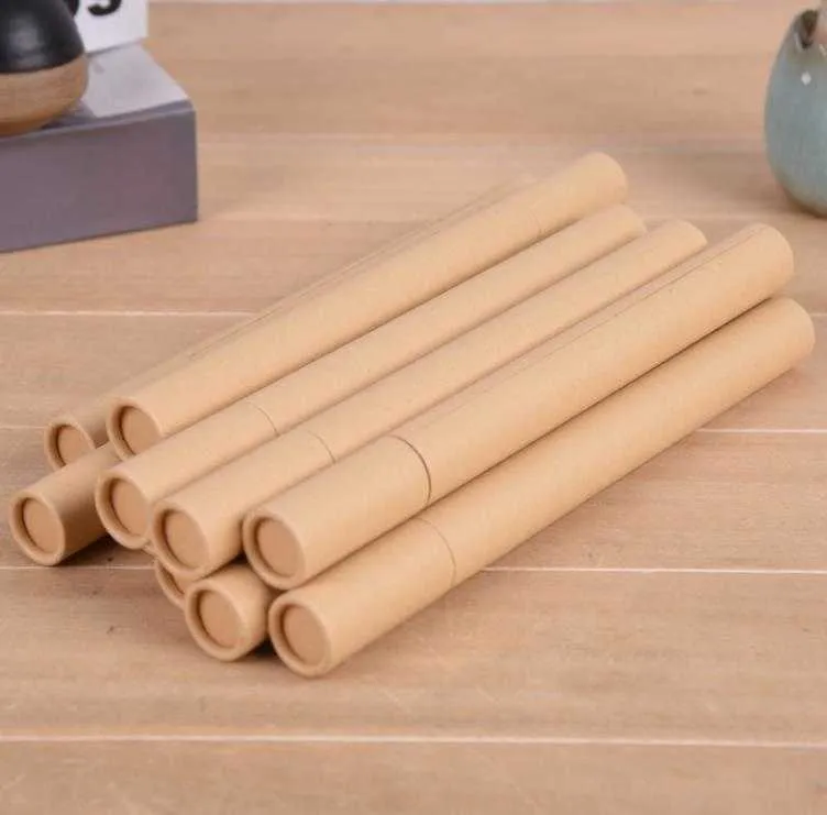 Kraft Paper Incense Tube Incense Barrel Small Storage Box For 10g/20g Joss Stick Convenient Carrying Factory Wholesale