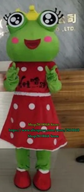 Талисман кукла костюм фабрика Directssales лягушка талисман костюм мультфильм аниме день рождения вечеринка модное платье мяч взрослый размер рождественский подарок 1185