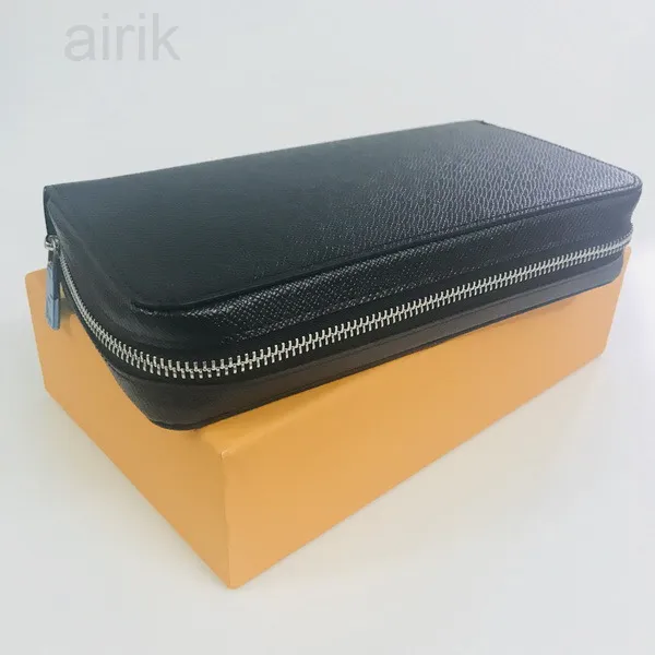 Zippy XL Wallet France Luxury Designer Menスマートフォンパスポートキーホルダークレジットカードキャッシュウォレットダミアキャンバスタイガレザートップ272o