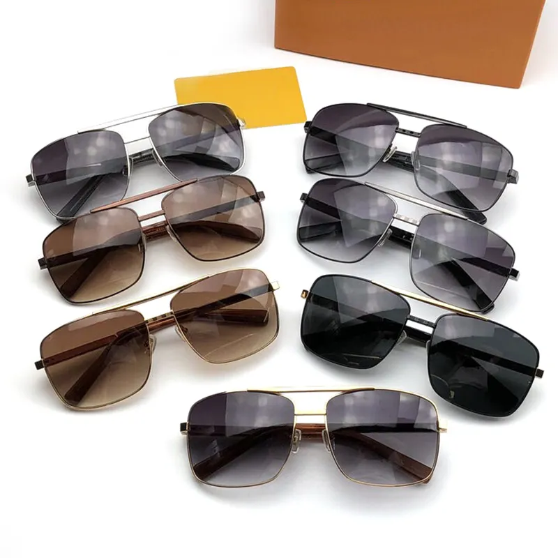 Lunettes de soleil design de luxe pour hommes femmes carré plein cadre pilote lunettes de soleil lunettes de mode classiques lunettes de soleil de haute qualité pour bon
