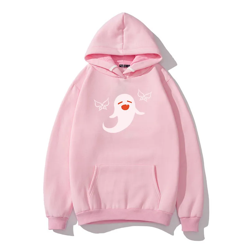 Genshin Impact Hu Tao Cape Felpa con cappuccio Donna Uomo Kawaii Cartoon Manga Gioco estetico Streatwear Pullover Harajuku Casual Hi Hop 220406