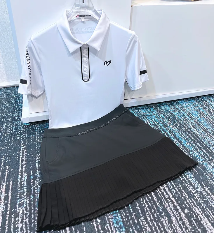 Golf Shirts MASTER BUNNY Quick Dry Sports Short Sleeve Fashion Ladies Poloshirt Golf Top 2206263637785