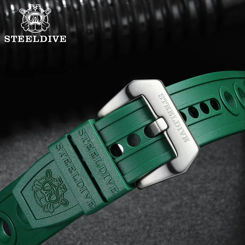 STEELDIVE bracelet mécanique automatique 20mm bracelets de montre de remplacement Bracelets plongée es gaufre 20/22mm 220507